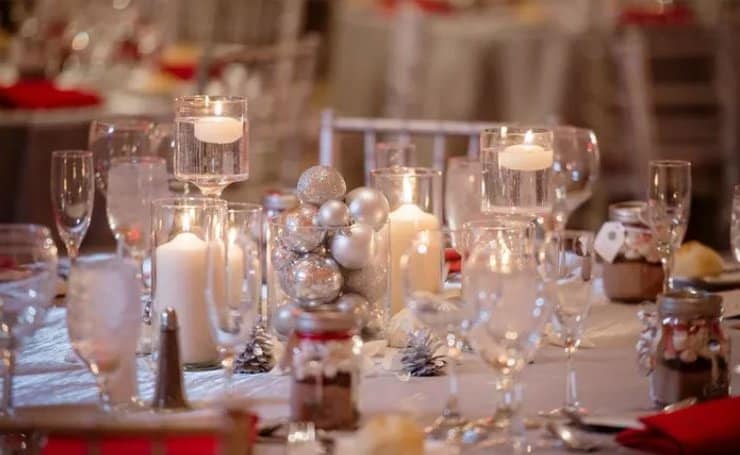 organizar una boda en invierno centro mesa