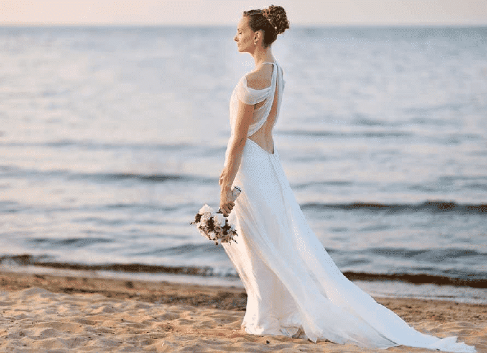 Vestido para bodas en la playa