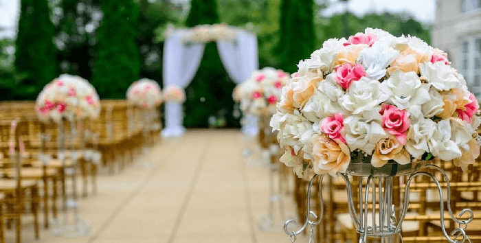 bodas con decoración floral