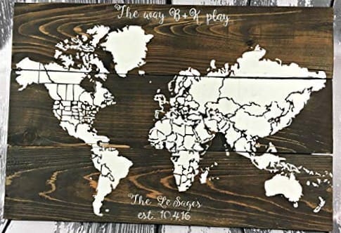 Mapa del mundo personalizado